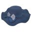 Fashion Navy Blue Wave Large Brim Dome Sun Hat