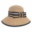 Fashion Khaki Straw Bow Large Brim Sun Hat