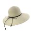 Fashion Black Straw Lace-up Large Brim Sun Hat