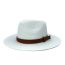 Fashion Brown Straw Double Belt Buckle Sun Hat