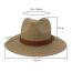 Fashion Gouache Straw Double Belt Buckle Sun Hat