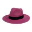 Fashion Water Pink Straw Large Brim Sun Hat