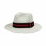 Fashion Pure White Color Block Web Straw Sun Hat
