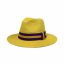 Fashion Red Color Block Web Straw Sunhat
