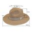 Fashion Brown Straw Flat Brim Sun Hat