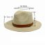 Fashion Beige Straw Belt Large Brimmed Sun Hat