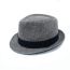 Fashion Light Grey Linen Rolled Hem Sun Hat