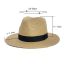 Fashion Black Straw Drawstring Large Brim Sun Hat