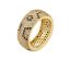 Fashion White Gold Copper Diamond Round Ring
