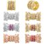 Fashion 6# Gold-plated Copper Inlaid With Zirconium Small Waist Diy Spacer Beads