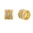 Fashion 7# Gold-plated Copper Inlaid With Zirconium Small Waist Diy Spacer Beads