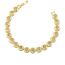 Fashion White Gold Necklace Gold Plated Copper Round Necklace With Zirconium
