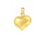 Fashion Platinum 30*32mm Gold-plated Copper Glossy Love Pendant