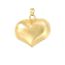 Fashion Gold 18*24mm Gold-plated Copper Glossy Love Pendant