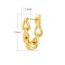 Fashion 1 Pair Of Gold Gold-plated Copper Chain Earrings