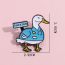 Fashion Duck Alloy Geometric Duck Brooch