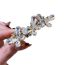 Fashion White Crystal Butterfly Hair Clip