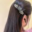 Fashion Double Flower Crystal Flower Hairpin