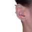 Fashion Ear Hook-silver-left Ear Copper Diamond Cat Ear Clip
