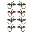 Fashion Gun Gray Alloy Diamond-drip Oil Dinosaur Stud Earrings (Alloy+drip Oil+rhinestone)