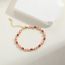 Fashion Red Gold-plated Copper With Zirconium Oil Drop Eye Bracelet