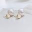 Fashion Shell Pearls (real Gold Plating To Preserve Color) Copper Mother-of-pearl Earrings