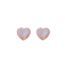 Fashion Pink Fritillaria (real Gold Electroplating To Preserve Color) Copper Mother-of-pearl Love Earrings
