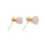 Fashion Pink (real Gold Plating Color Preservation) Copper Geometric Oval Stud Earrings