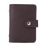 Fashion Coffee Leather Flip Large Capacity Card Holder
