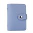 Fashion Navy Blue Leather Flip Large Capacity Card Holder