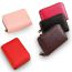 Fashion 9 Card Upgraded Version-rose Red Pu Pebbled Zipper Large Capacity Wallet