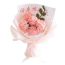Fashion Pink Carnation Bouquet Wool Knitting Simulation Bouquet