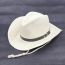 Fashion Milky White Straw Drawstring Large Brim Sun Hat