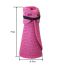 Fashion Water Pink Straw Bow Empty Top Foldable Sun Protection Straw Hat