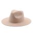 Fashion Brown Straw Large Brimmed Sun Hat