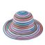 Fashion Navy Blue Striped Large Brim Sun Hat
