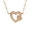 Fashion Gold (color-preserving Plating) Titanium Steel Diamond Love Necklace