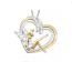 Fashion Heart Shaped Wings Alloy Diamond Wings Necklace