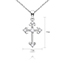 Fashion Gold Necklace Alloy Diamond Cross Necklace