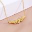 Fashion Silver Stainless Steel Love Wings Necklace
