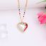 Fashion Love-necklace Metal Love Rice Bead Necklace