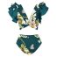 Fashion One Piece Suit Polyester Printed One Piece Swimsuit Beach Skirt Set