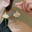 Fashion Ear Hook-fan Copper Fan Earrings