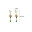 Fashion Ear Hook-lotus (real Gold Plating) Copper Lotus Earrings