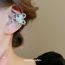 Fashion Ear Cuff-silver Flower Hollow Pearl Ear Cuff