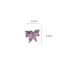 Fashion 6# Lavender (single) Copper Inlaid Zirconium Butterfly Earrings (single)