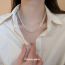 Fashion Necklace-white Copper Geometric Multi-layered Necklace