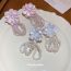 Fashion White Crystal Beaded Flower Earrings