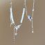 Fashion Necklace - Silver (titanium Steel) Titanium Steel Diamond Starburst Butterfly Necklace