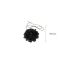Fashion Necklace - Black Mesh Flower Necklace